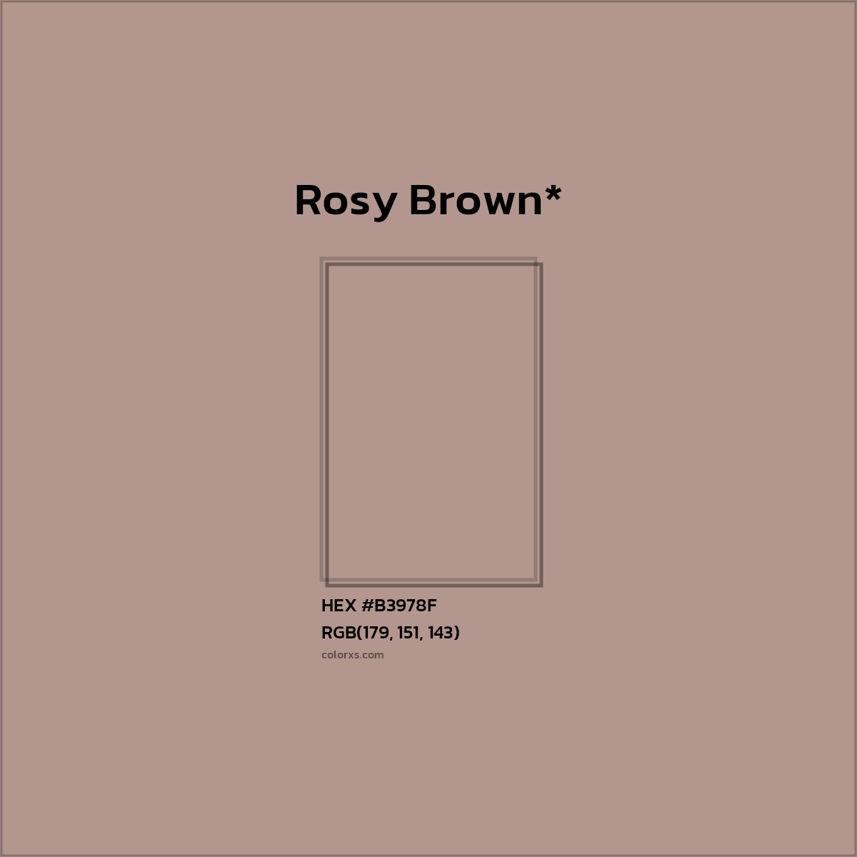 HEX #B3978F Color Name, Color Code, Palettes, Similar Paints, Images