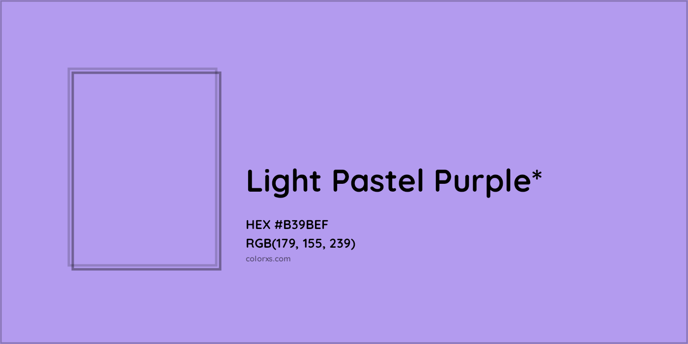 HEX #B39BEF Color Name, Color Code, Palettes, Similar Paints, Images