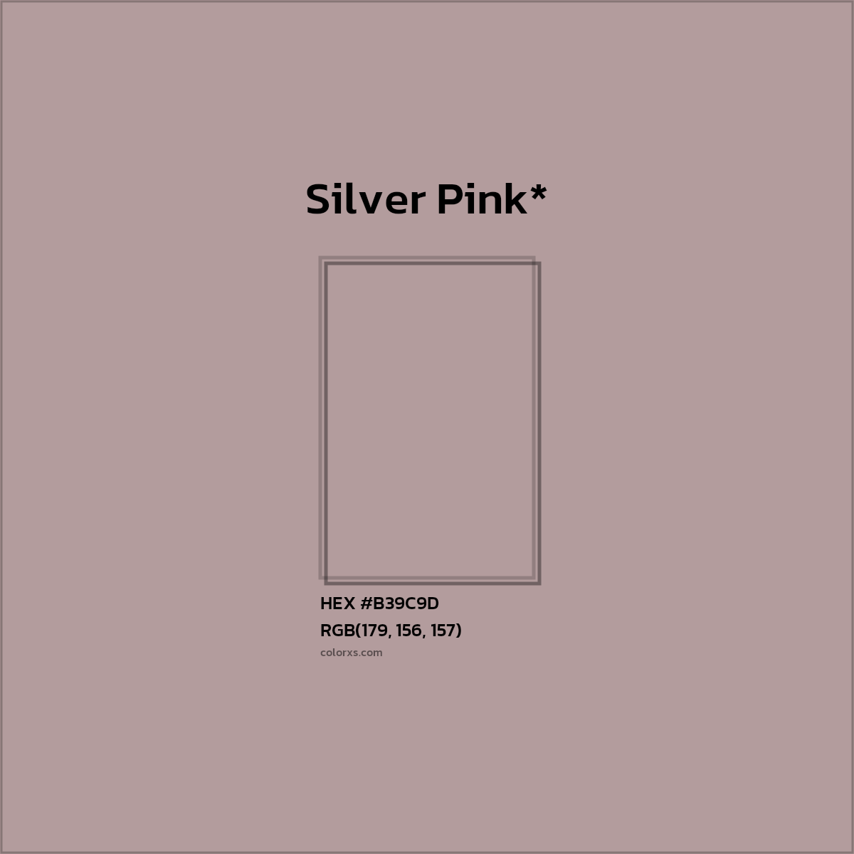 HEX #B39C9D Color Name, Color Code, Palettes, Similar Paints, Images