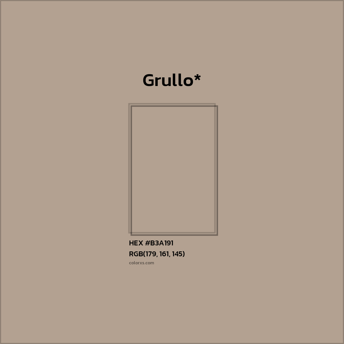 HEX #B3A191 Color Name, Color Code, Palettes, Similar Paints, Images