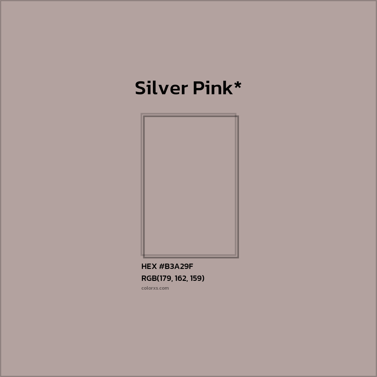 HEX #B3A29F Color Name, Color Code, Palettes, Similar Paints, Images