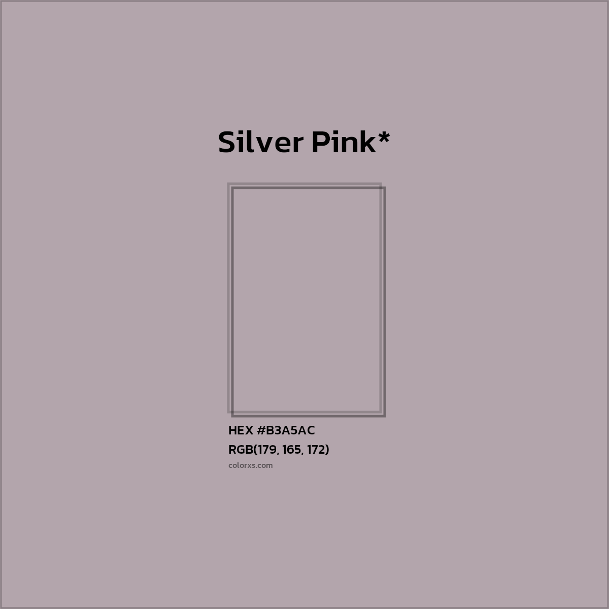 HEX #B3A5AC Color Name, Color Code, Palettes, Similar Paints, Images