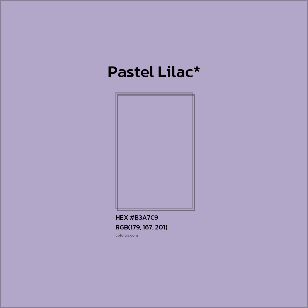 HEX #B3A7C9 Color Name, Color Code, Palettes, Similar Paints, Images