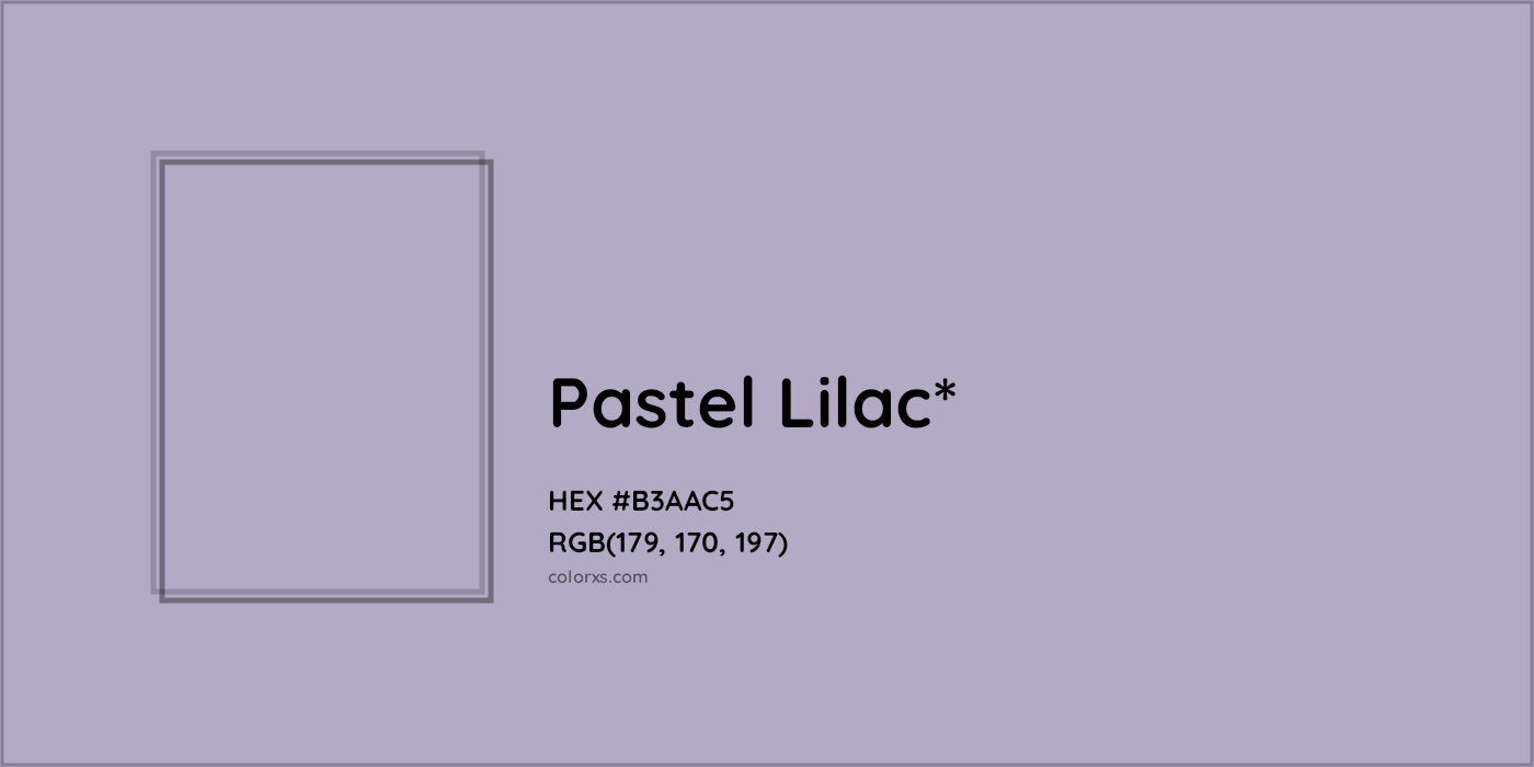 HEX #B3AAC5 Color Name, Color Code, Palettes, Similar Paints, Images