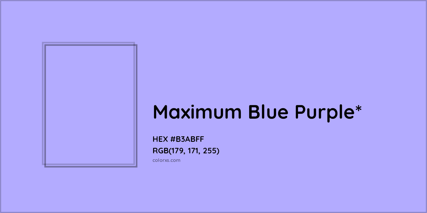 HEX #B3ABFF Color Name, Color Code, Palettes, Similar Paints, Images