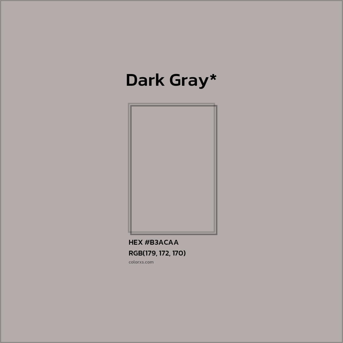 HEX #B3ACAA Color Name, Color Code, Palettes, Similar Paints, Images