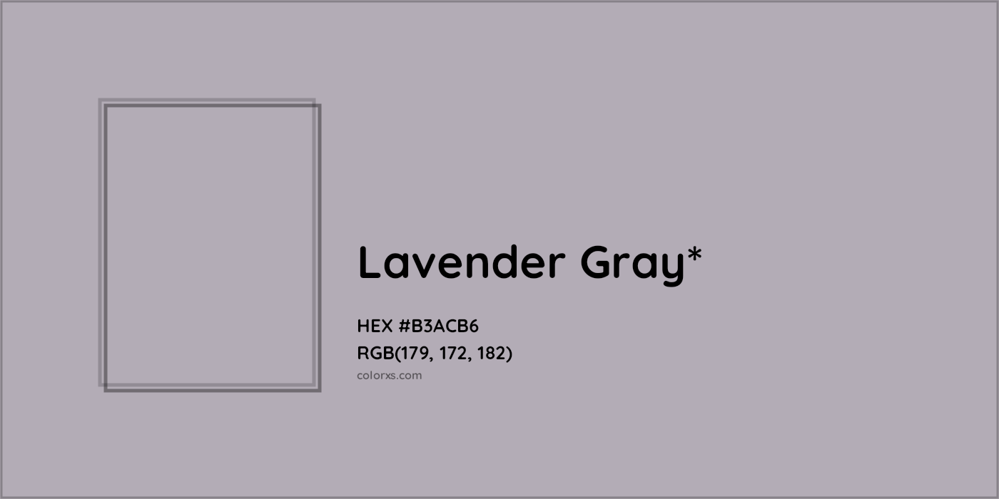 HEX #B3ACB6 Color Name, Color Code, Palettes, Similar Paints, Images