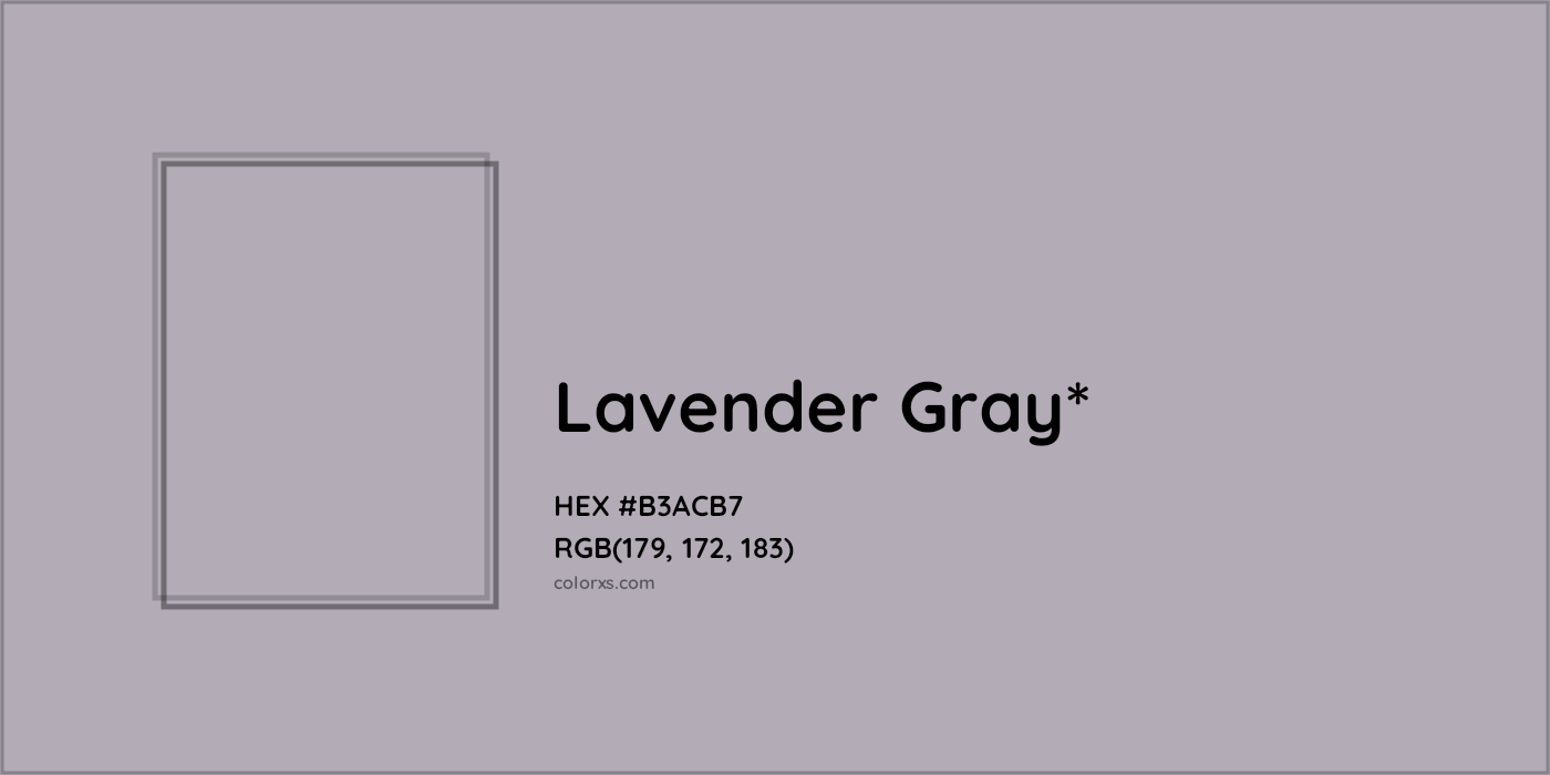 HEX #B3ACB7 Color Name, Color Code, Palettes, Similar Paints, Images