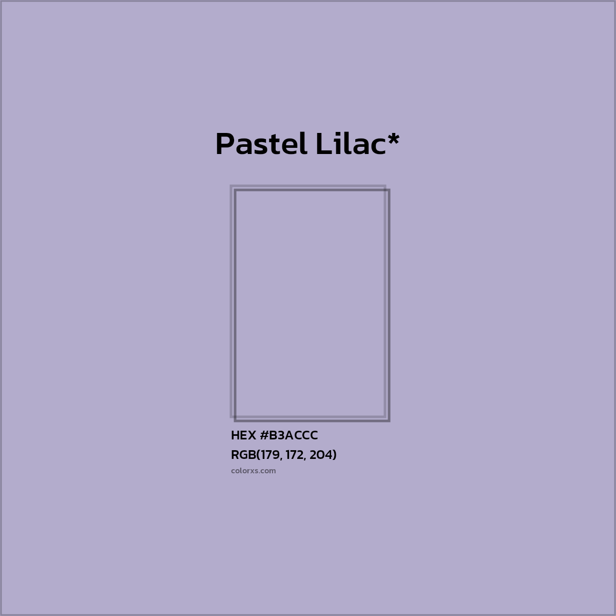 HEX #B3ACCC Color Name, Color Code, Palettes, Similar Paints, Images