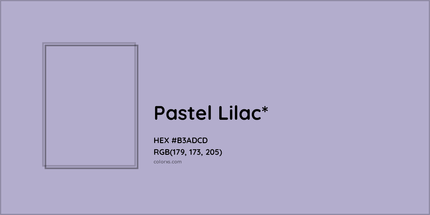 HEX #B3ADCD Color Name, Color Code, Palettes, Similar Paints, Images