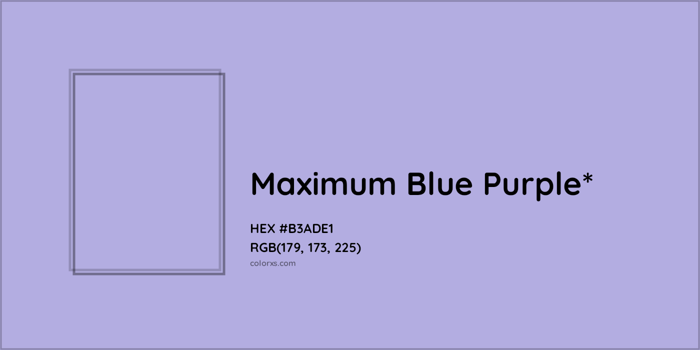 HEX #B3ADE1 Color Name, Color Code, Palettes, Similar Paints, Images
