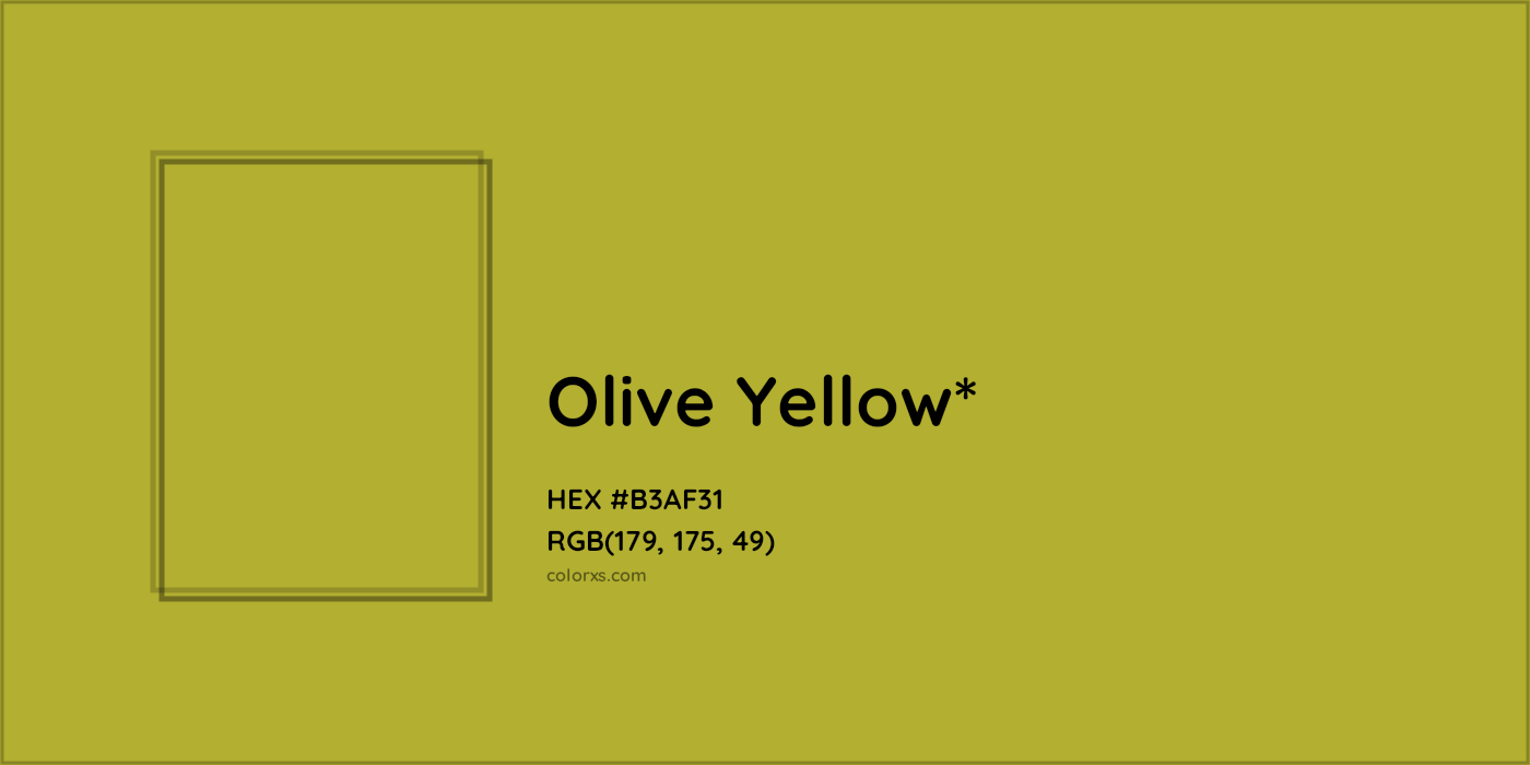 HEX #B3AF31 Color Name, Color Code, Palettes, Similar Paints, Images