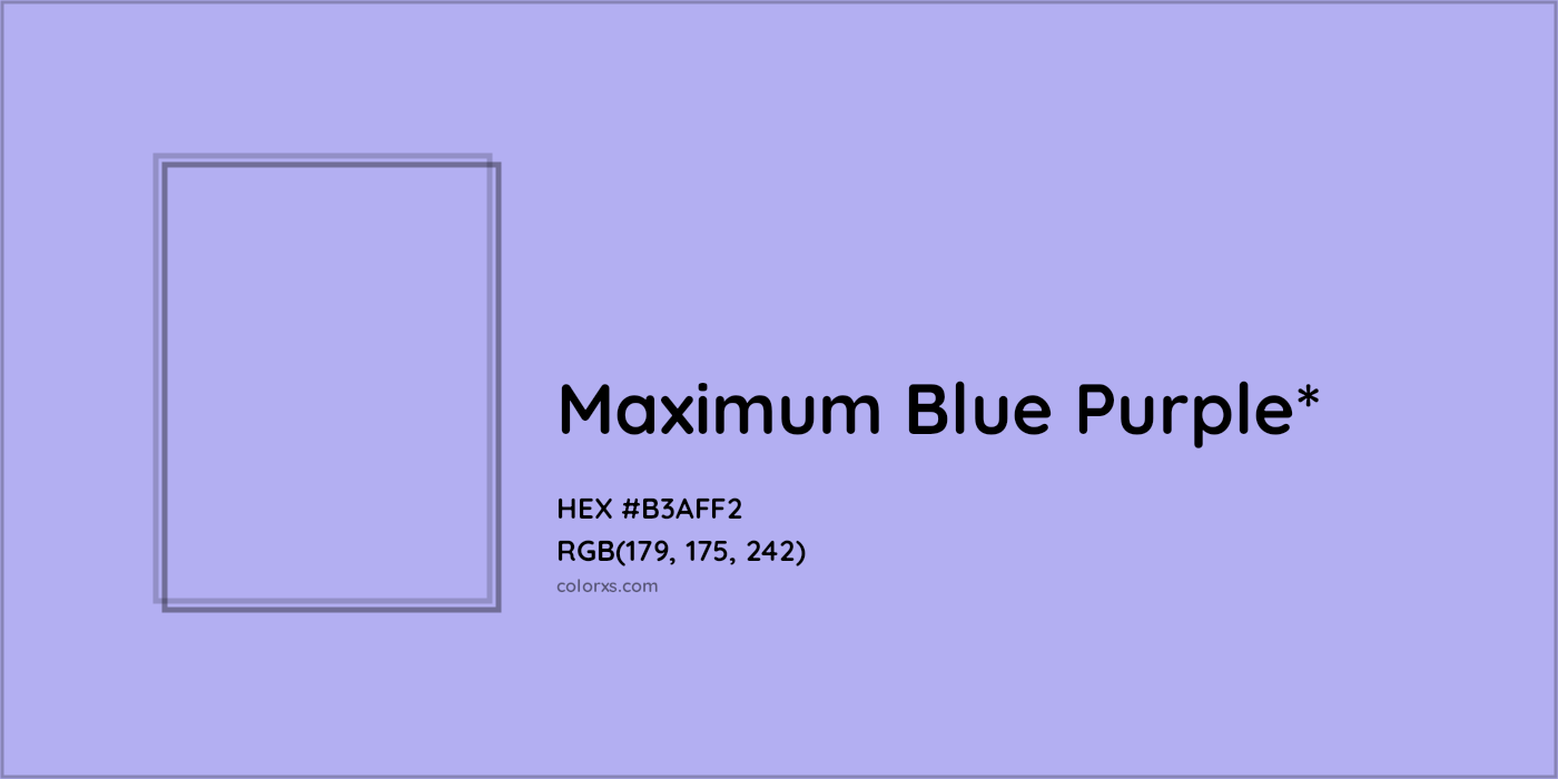 HEX #B3AFF2 Color Name, Color Code, Palettes, Similar Paints, Images