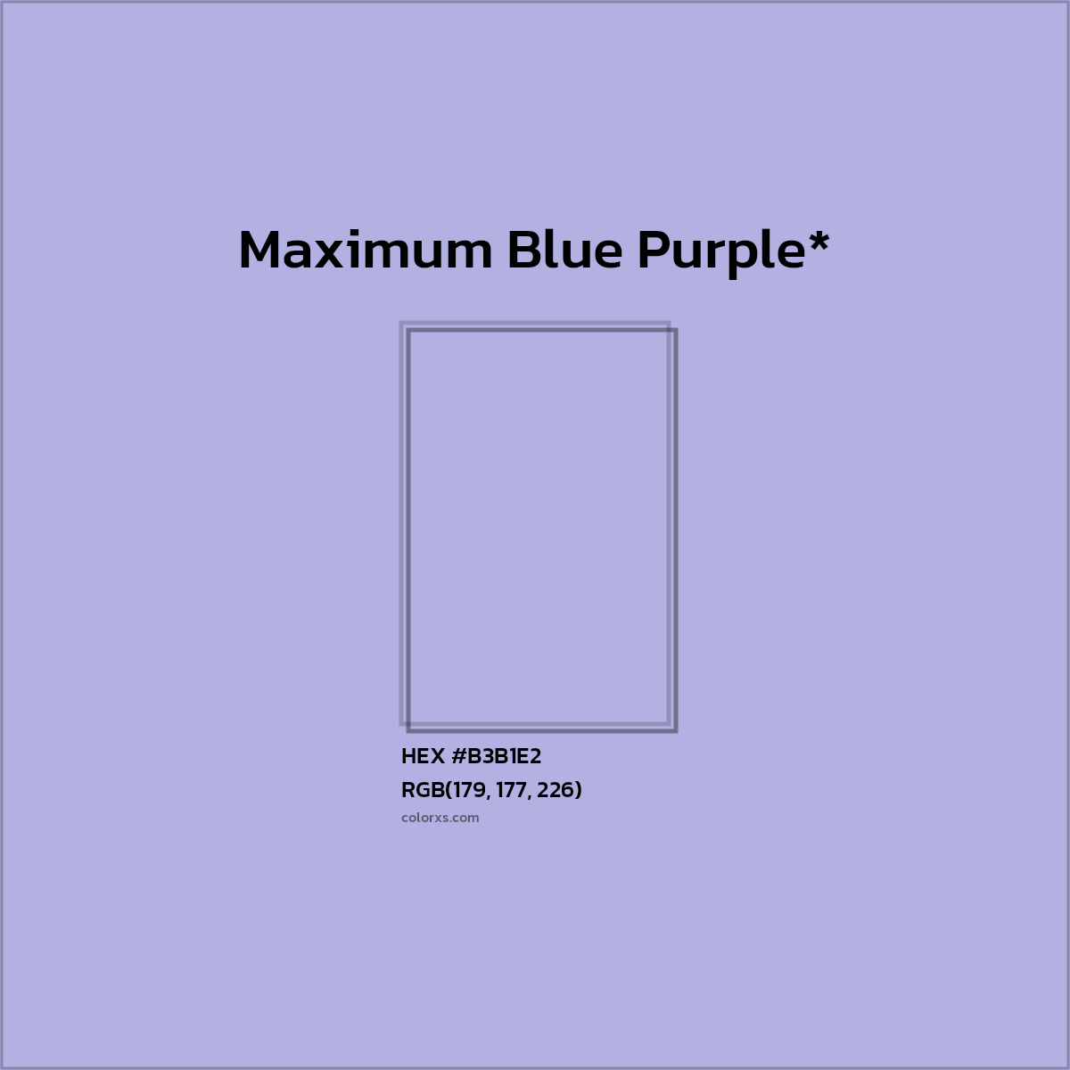 HEX #B3B1E2 Color Name, Color Code, Palettes, Similar Paints, Images