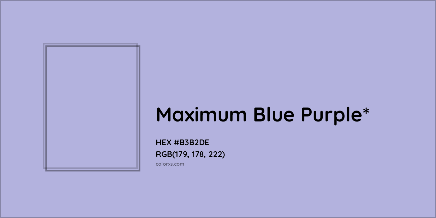 HEX #B3B2DE Color Name, Color Code, Palettes, Similar Paints, Images