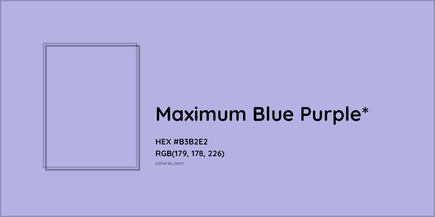 HEX #B3B2E2 Color Name, Color Code, Palettes, Similar Paints, Images