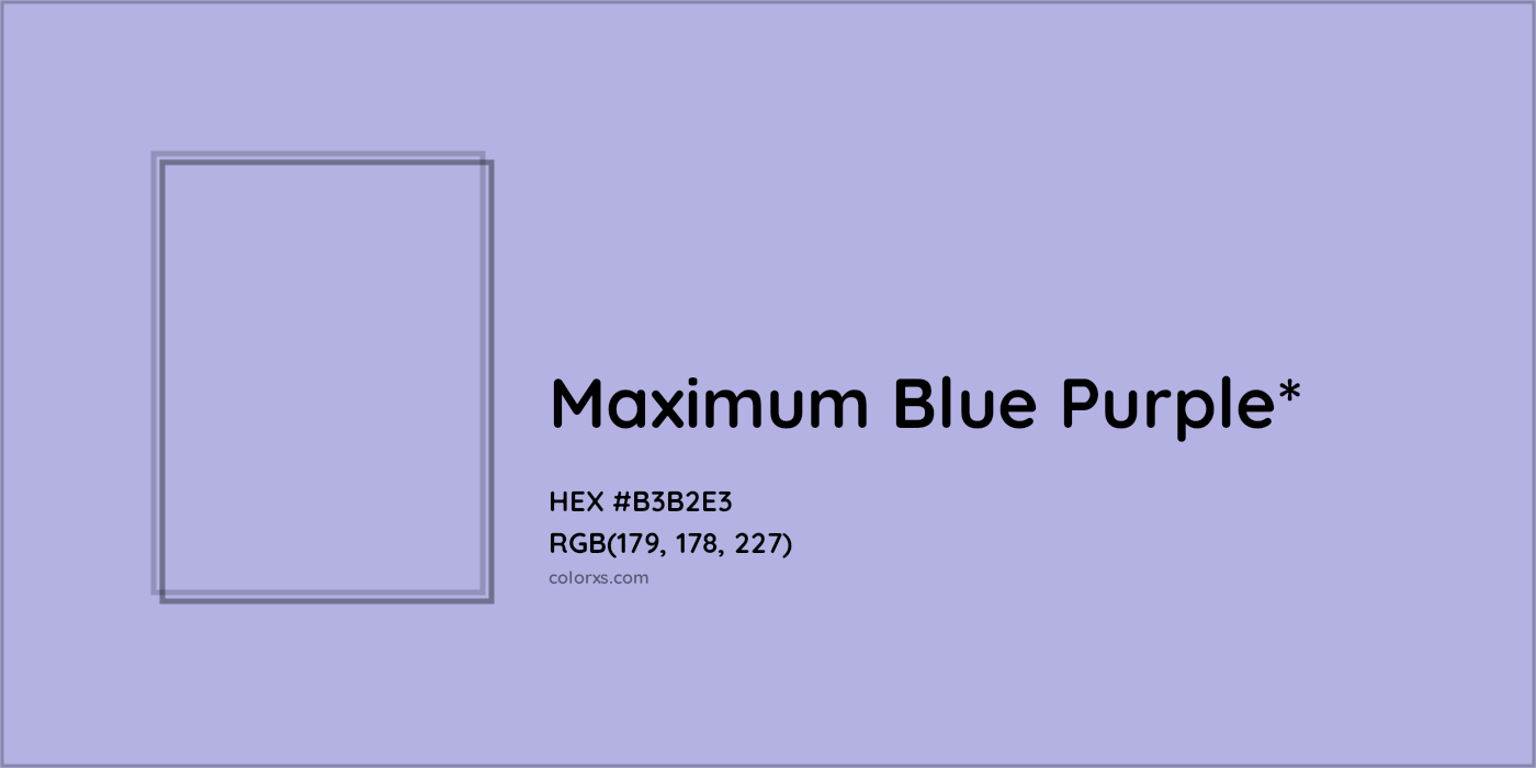 HEX #B3B2E3 Color Name, Color Code, Palettes, Similar Paints, Images