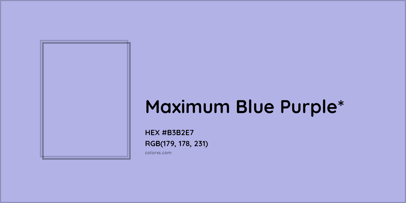 HEX #B3B2E7 Color Name, Color Code, Palettes, Similar Paints, Images