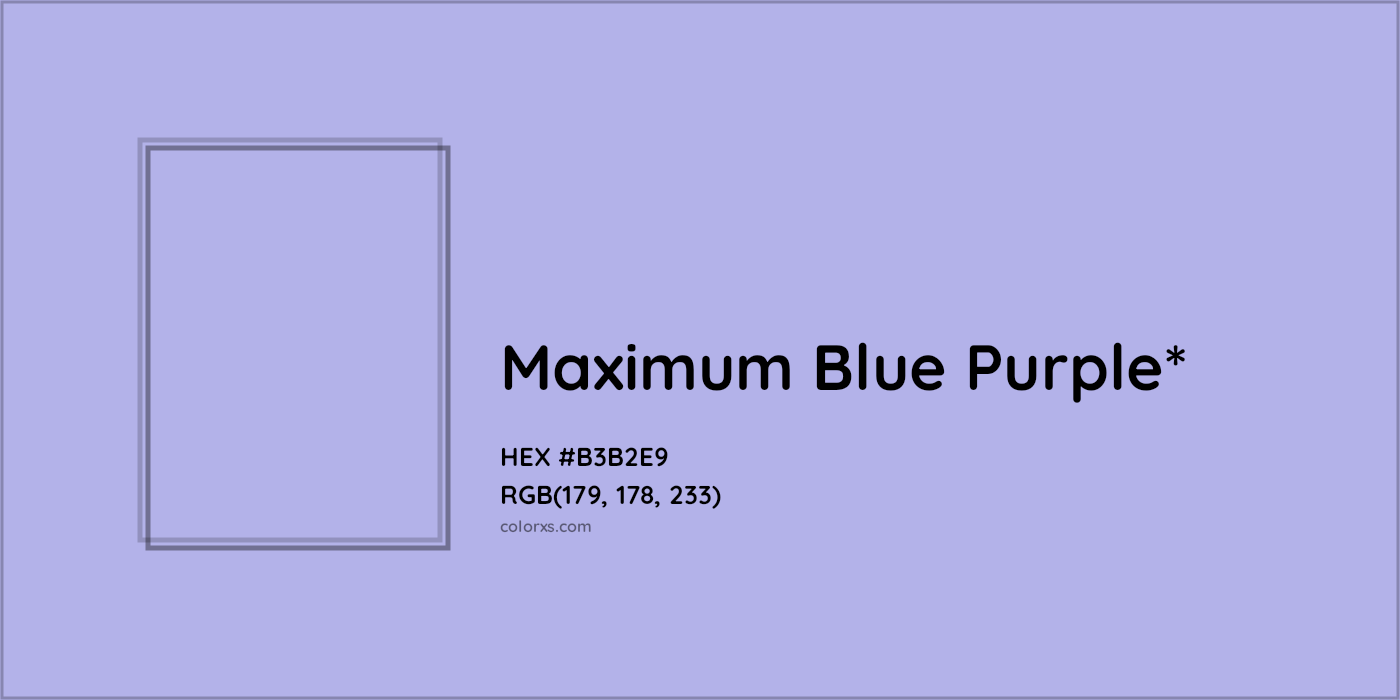 HEX #B3B2E9 Color Name, Color Code, Palettes, Similar Paints, Images
