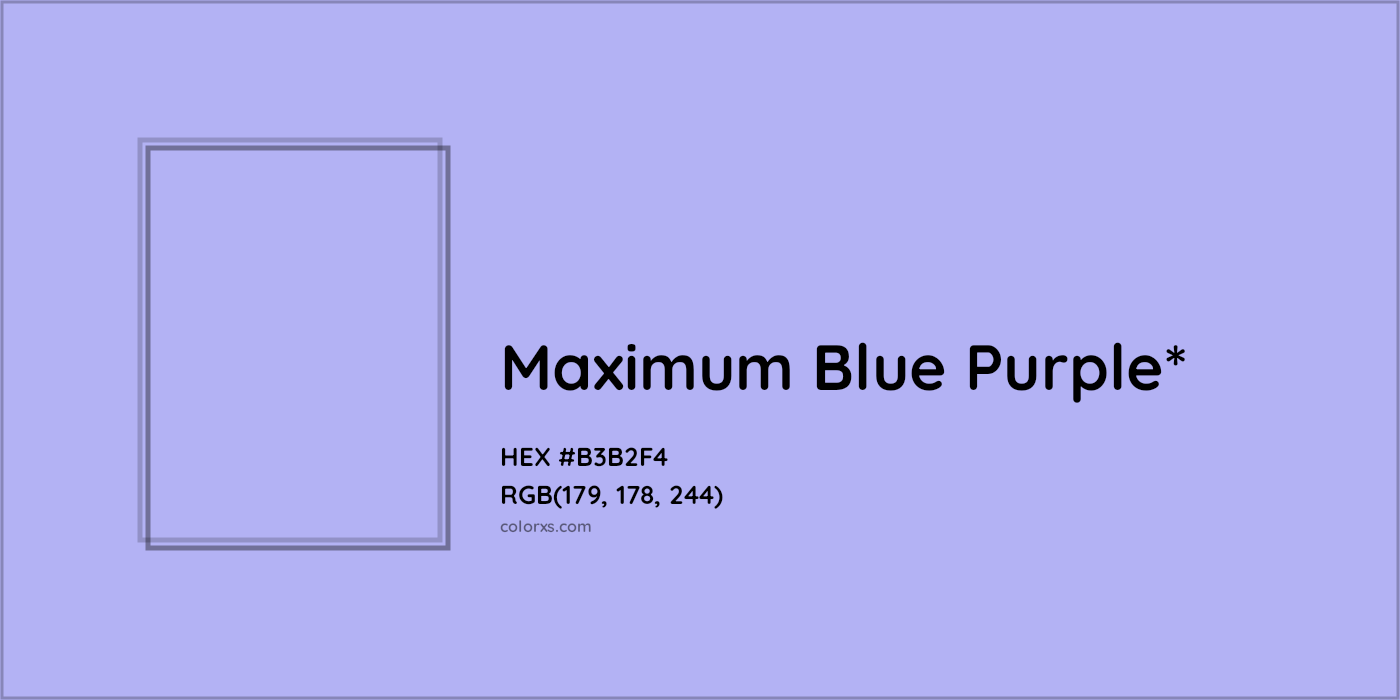 HEX #B3B2F4 Color Name, Color Code, Palettes, Similar Paints, Images