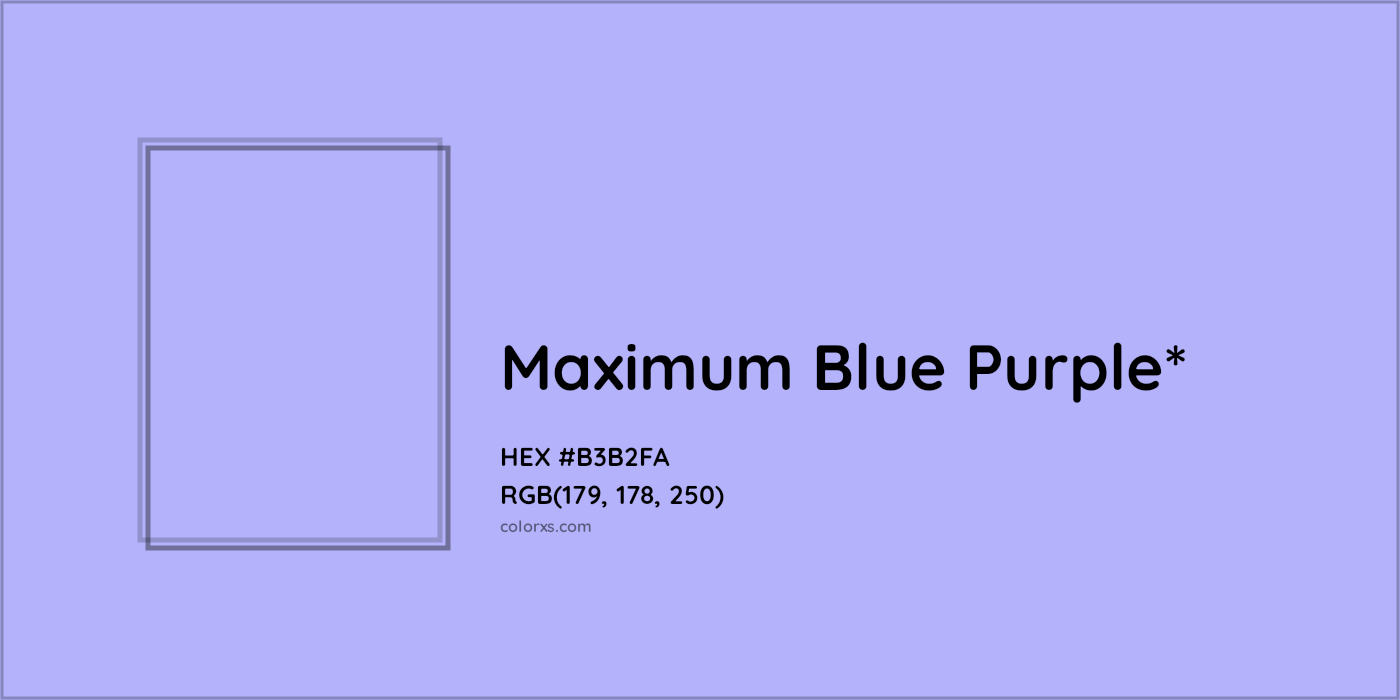 HEX #B3B2FA Color Name, Color Code, Palettes, Similar Paints, Images