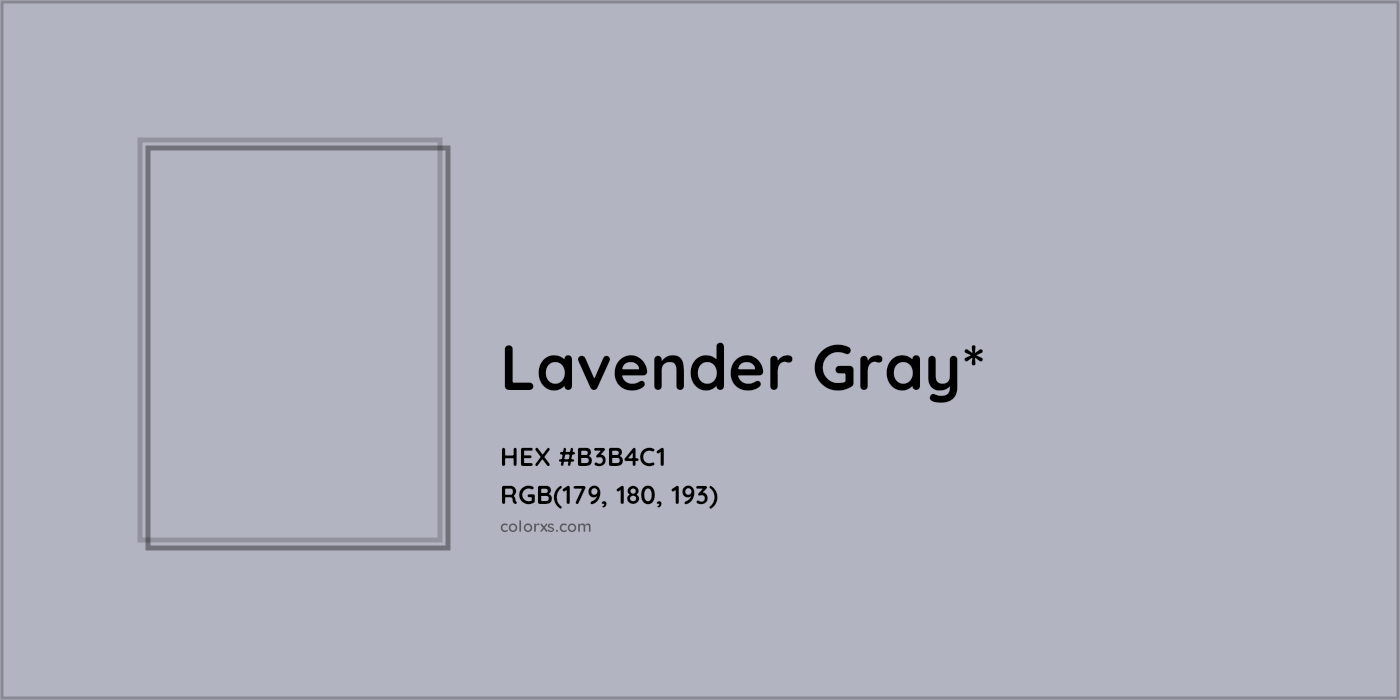 HEX #B3B4C1 Color Name, Color Code, Palettes, Similar Paints, Images