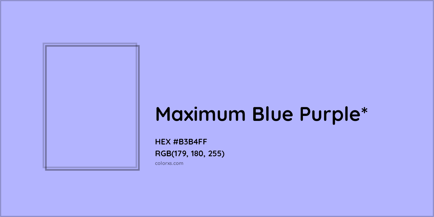 HEX #B3B4FF Color Name, Color Code, Palettes, Similar Paints, Images
