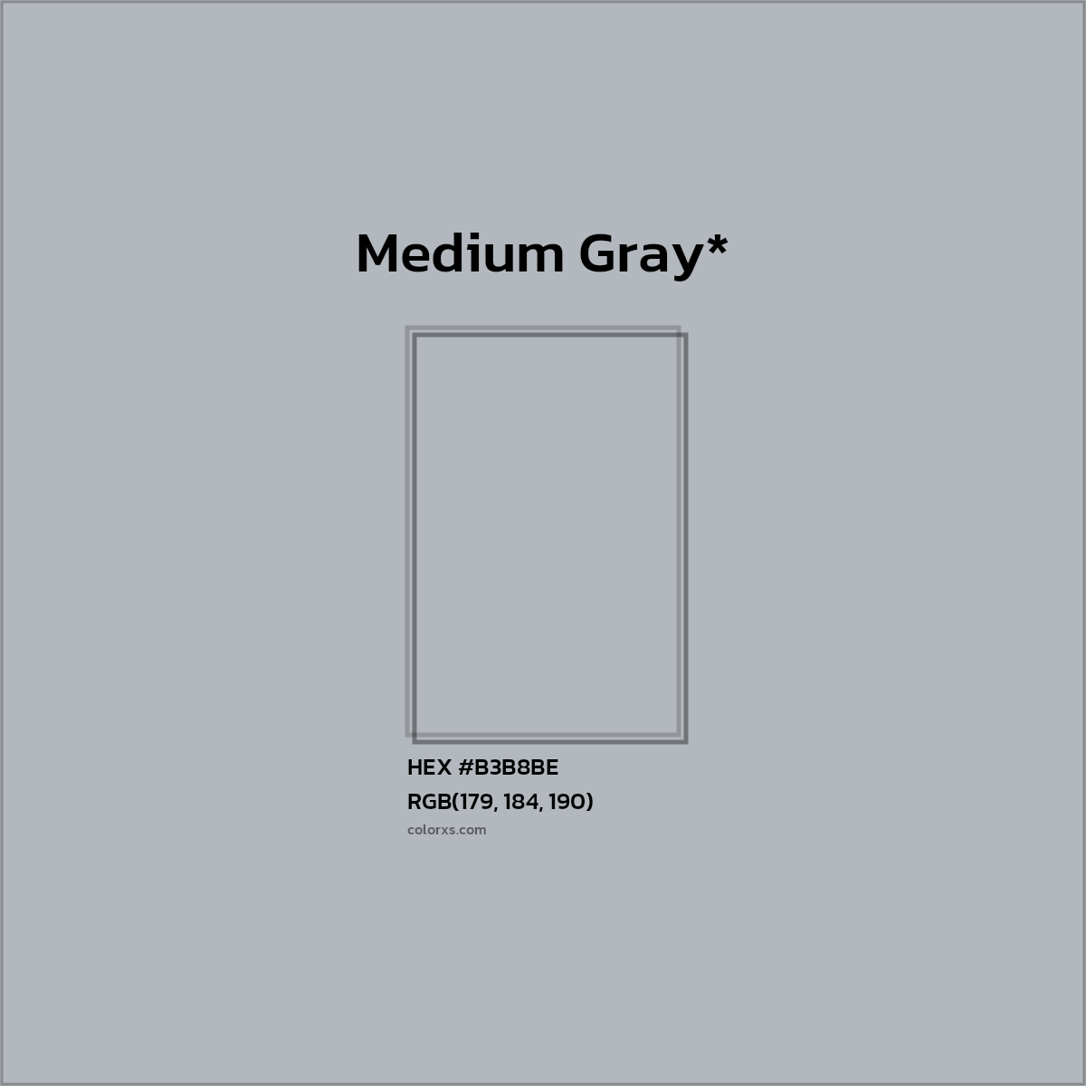 HEX #B3B8BE Color Name, Color Code, Palettes, Similar Paints, Images