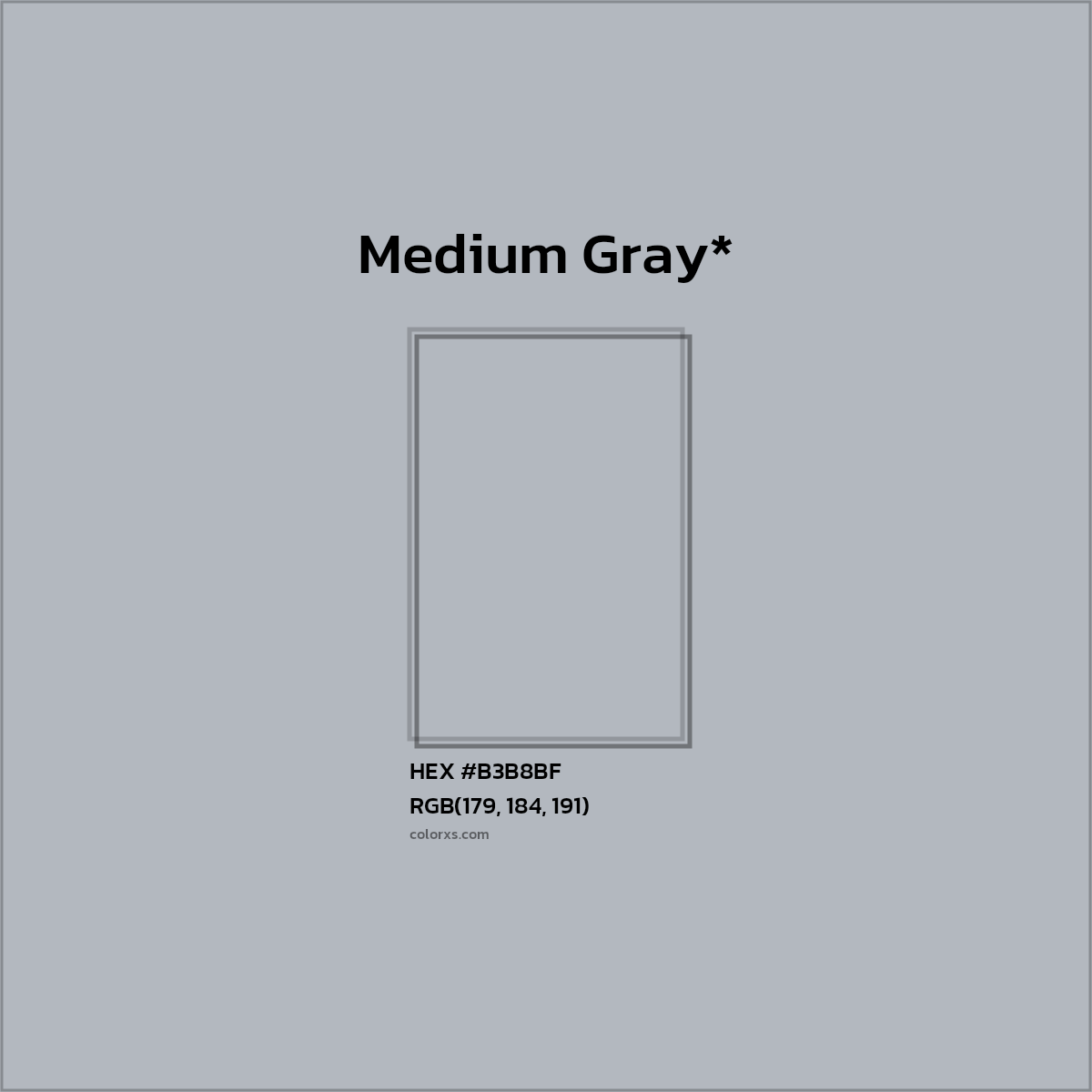 HEX #B3B8BF Color Name, Color Code, Palettes, Similar Paints, Images