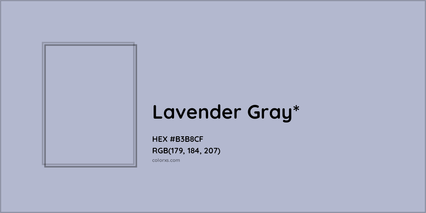HEX #B3B8CF Color Name, Color Code, Palettes, Similar Paints, Images