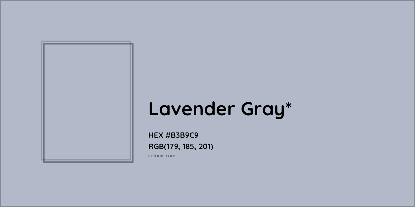 HEX #B3B9C9 Color Name, Color Code, Palettes, Similar Paints, Images
