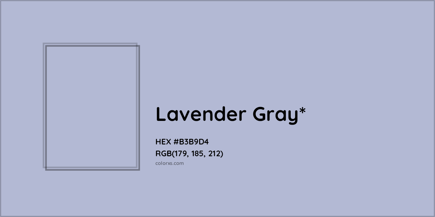 HEX #B3B9D4 Color Name, Color Code, Palettes, Similar Paints, Images