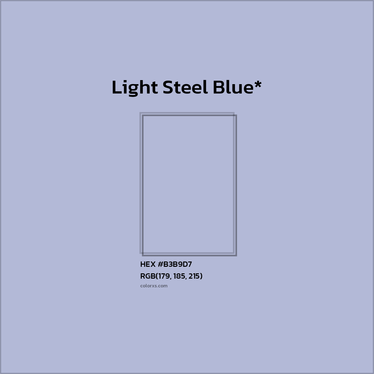 HEX #B3B9D7 Color Name, Color Code, Palettes, Similar Paints, Images