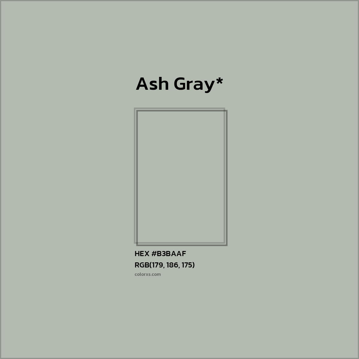 HEX #B3BAAF Color Name, Color Code, Palettes, Similar Paints, Images