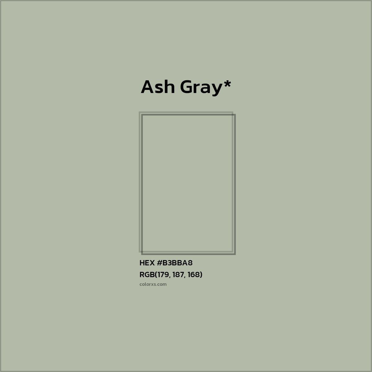 HEX #B3BBA8 Color Name, Color Code, Palettes, Similar Paints, Images