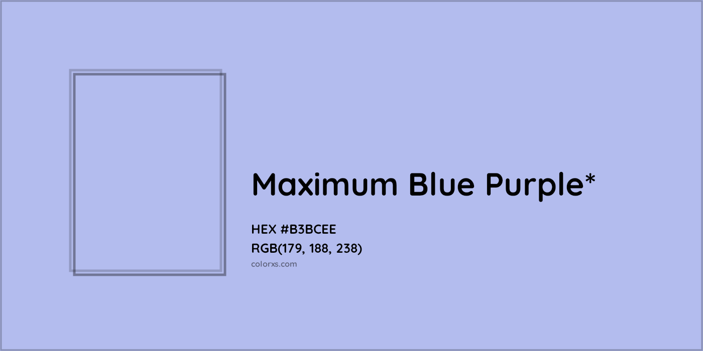 HEX #B3BCEE Color Name, Color Code, Palettes, Similar Paints, Images