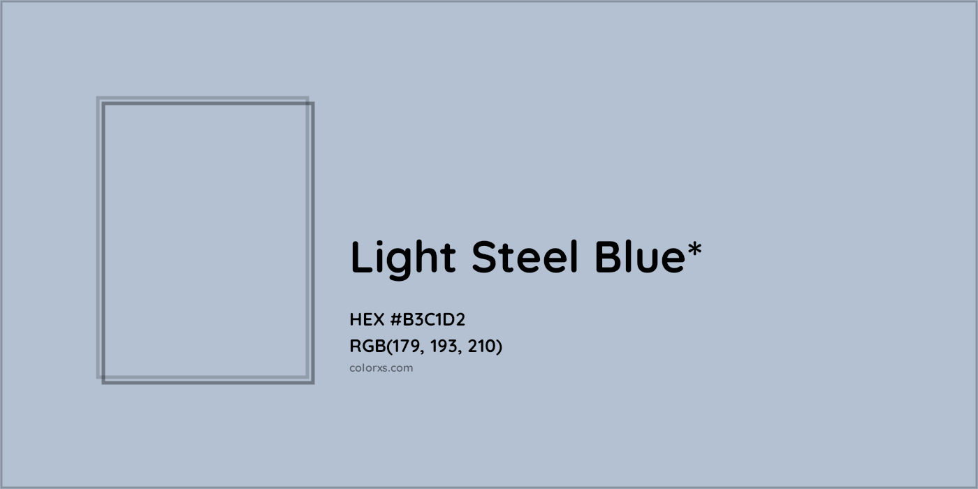 HEX #B3C1D2 Color Name, Color Code, Palettes, Similar Paints, Images