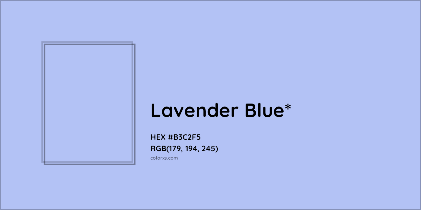 HEX #B3C2F5 Color Name, Color Code, Palettes, Similar Paints, Images