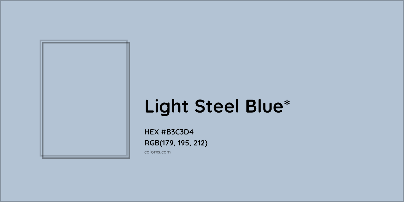 HEX #B3C3D4 Color Name, Color Code, Palettes, Similar Paints, Images