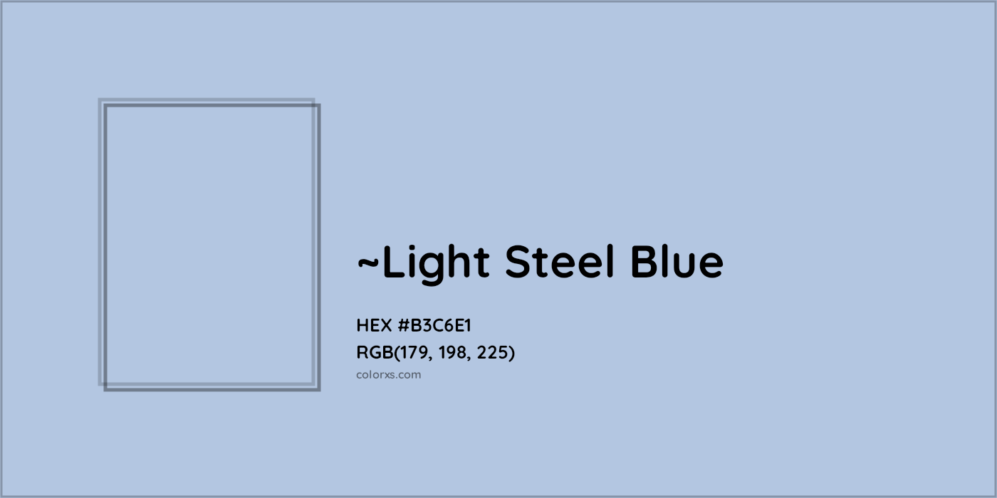 HEX #B3C6E1 Color Name, Color Code, Palettes, Similar Paints, Images