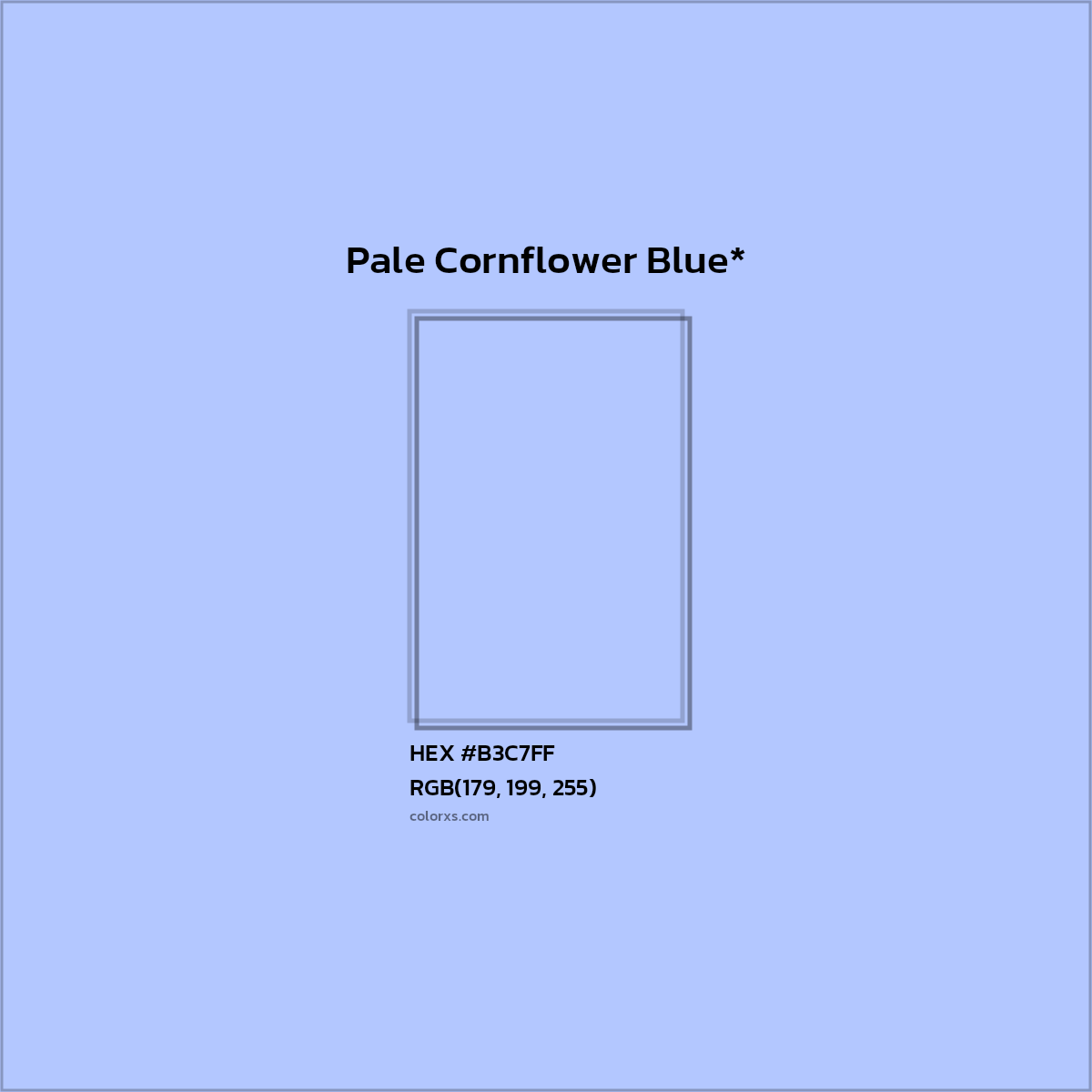HEX #B3C7FF Color Name, Color Code, Palettes, Similar Paints, Images
