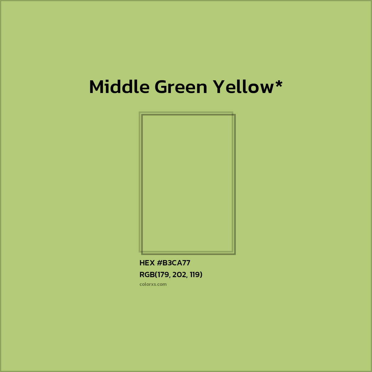 HEX #B3CA77 Color Name, Color Code, Palettes, Similar Paints, Images