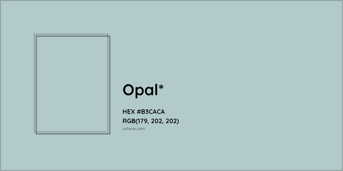 HEX #B3CACA Color Name, Color Code, Palettes, Similar Paints, Images