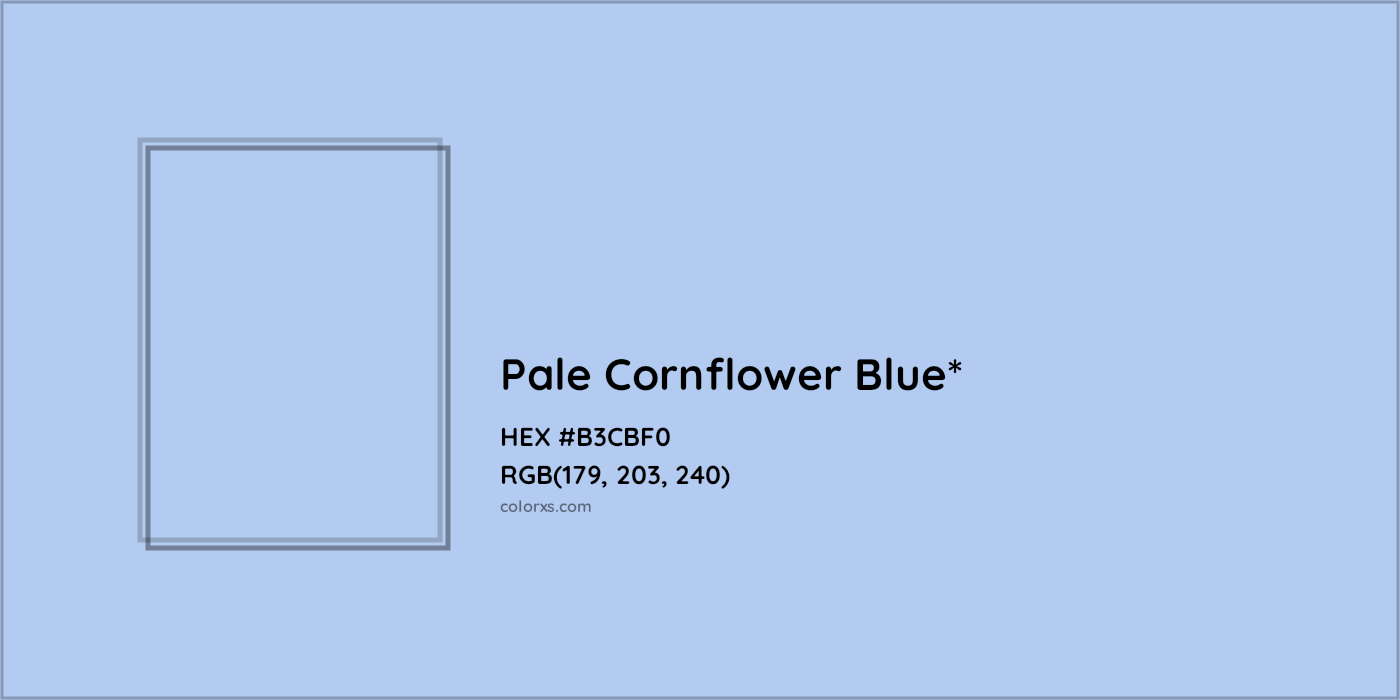 HEX #B3CBF0 Color Name, Color Code, Palettes, Similar Paints, Images