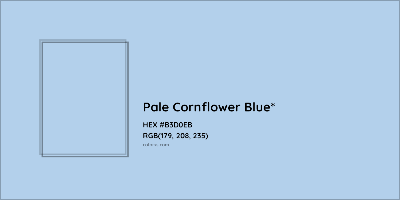 HEX #B3D0EB Color Name, Color Code, Palettes, Similar Paints, Images
