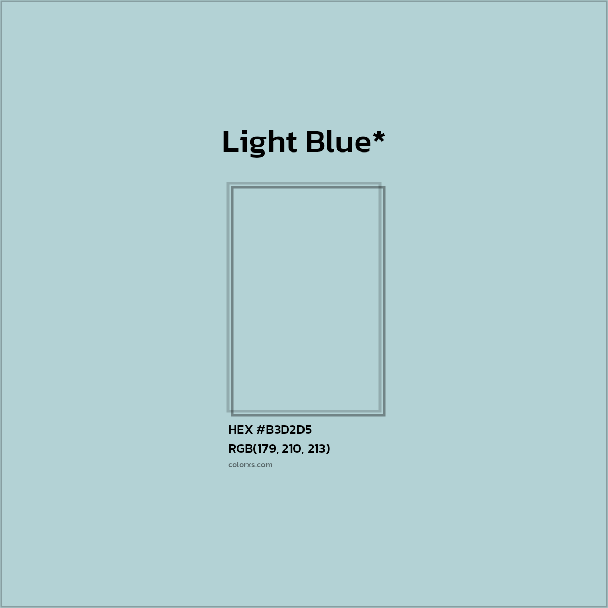 HEX #B3D2D5 Color Name, Color Code, Palettes, Similar Paints, Images