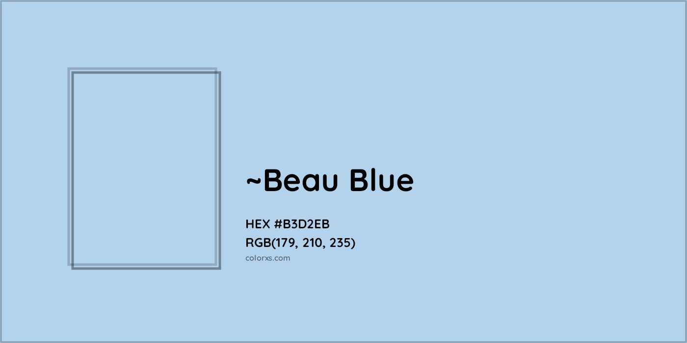 HEX #B3D2EB Color Name, Color Code, Palettes, Similar Paints, Images