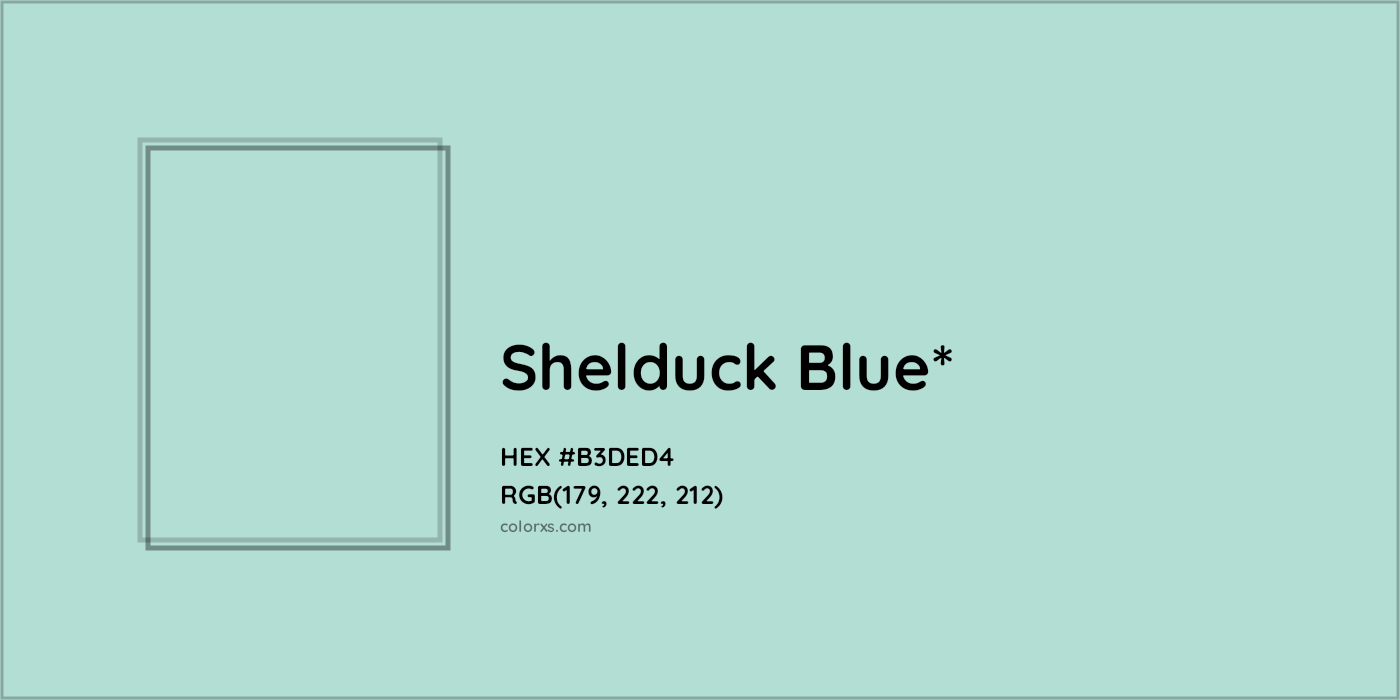 HEX #B3DED4 Color Name, Color Code, Palettes, Similar Paints, Images