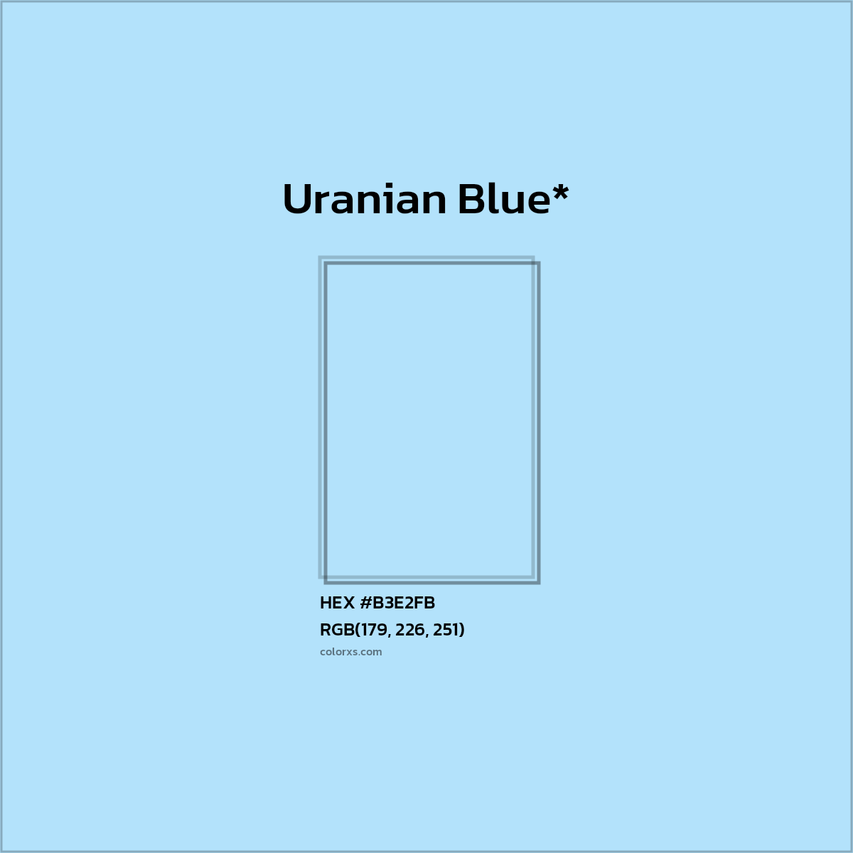 HEX #B3E2FB Color Name, Color Code, Palettes, Similar Paints, Images
