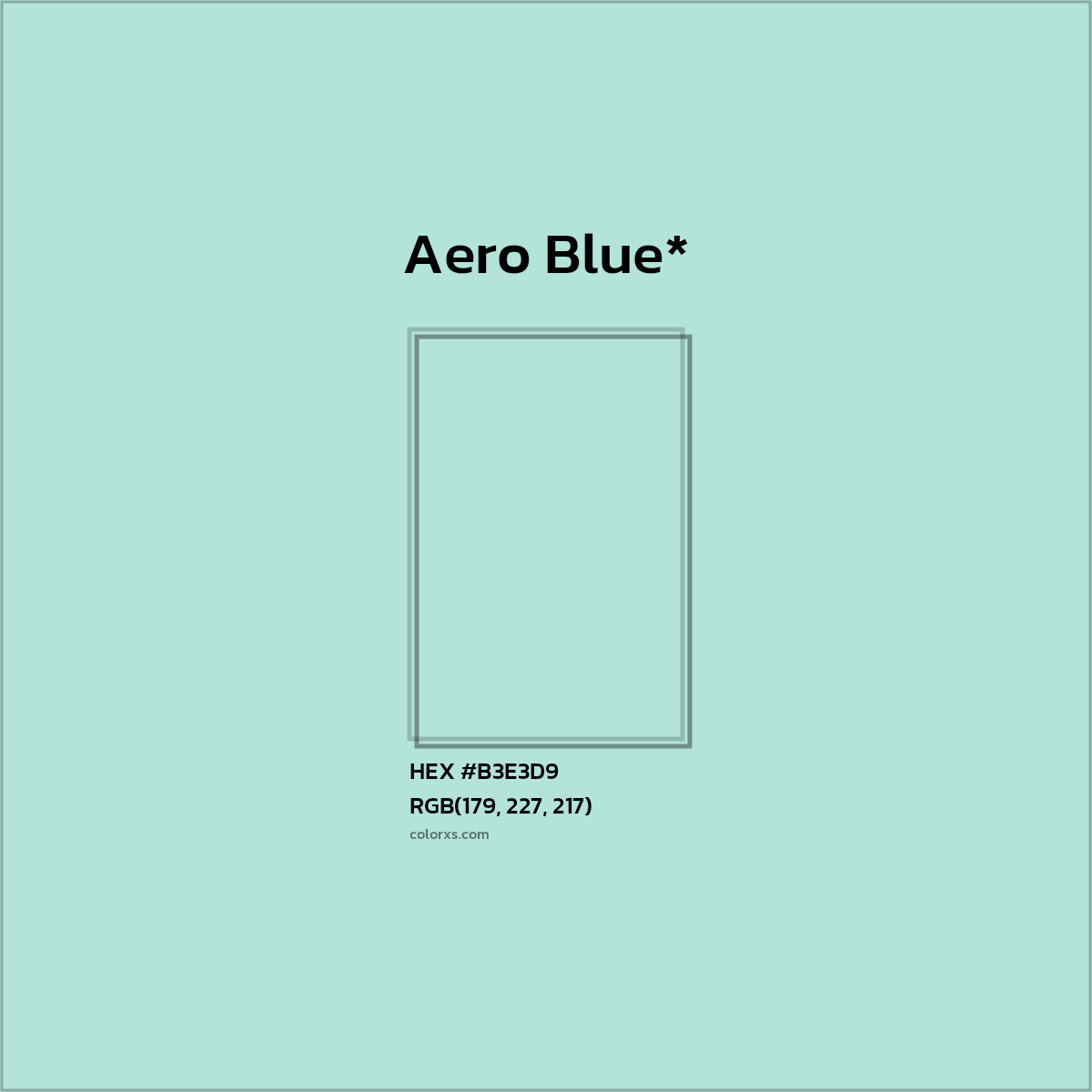 HEX #B3E3D9 Color Name, Color Code, Palettes, Similar Paints, Images